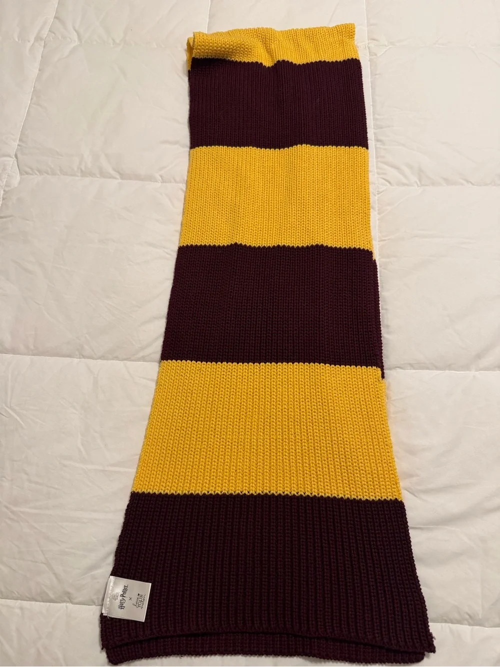 Harry Potter Love Your Melon Gryffindor Knit Scarf in Maroon & Yellow